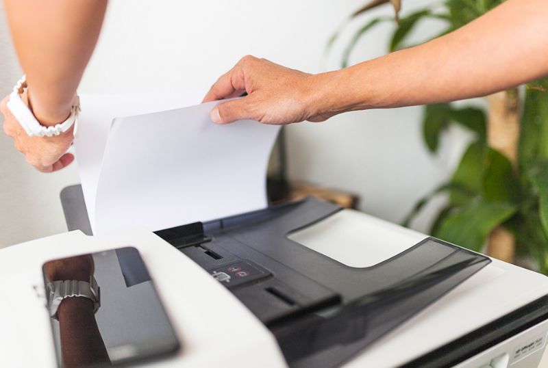 Biểu hiện máy photocopy bị kẹt giấy